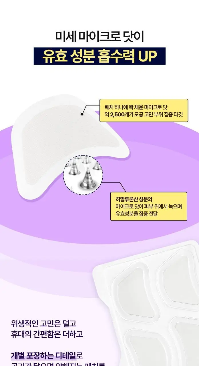[모공개선]케어플러스 레티날 모공 마이크로닷 패치 4매 상세페이지 10